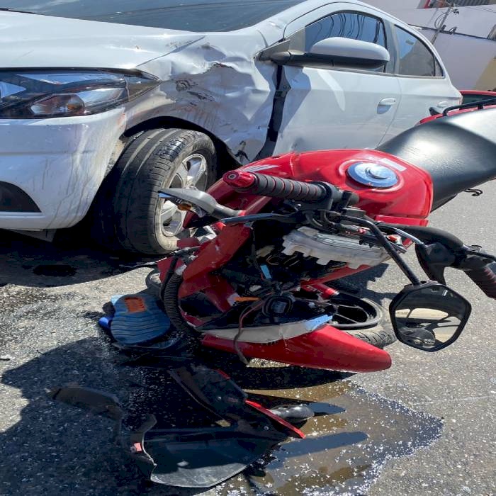 Motociclista Fica Gravemente Ferido Ao Se Envolver Em Forte Colis O